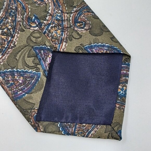 Pagliano Tie Mens Paisley Print Multi Colored Traditional 59" Business Casual - Picture 4 of 6